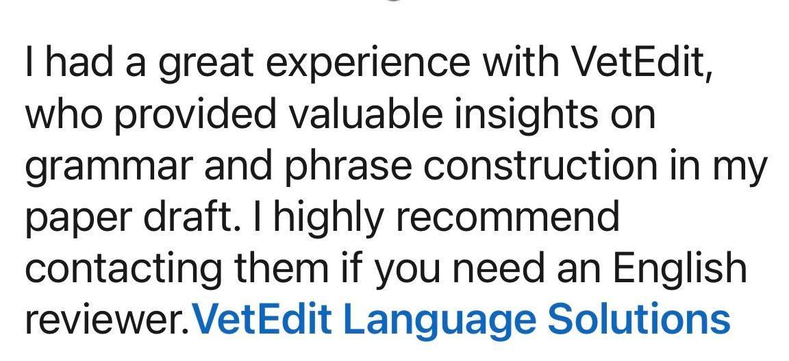 VetEdit Language Solutions